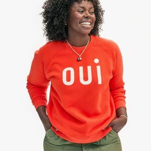 Women's Blood Orange Oui Clare V Sweatshirt